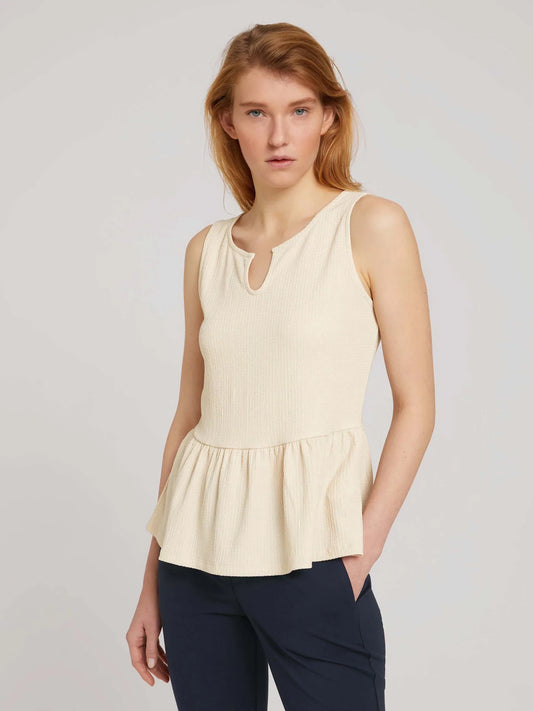 Τοπ από ανάγλυφο ύφασμα