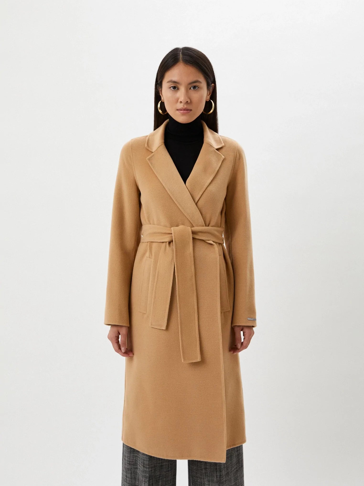 Γυναικείο παλτό με ζώνη Bacino