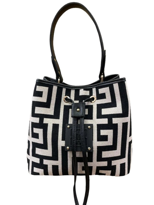 Γυναικεία Τσάντα Midneto Clio Black Beige