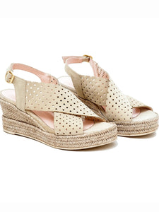 Δερμάτινα Platforms Beige